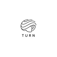 turn发廊logo设计头发头像理发护发企业发型专家标志设计欣赏
